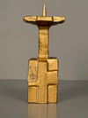 Vintage Candle Holder Massive Candle Holder 1960s Brutalist Bronze - Image 9
