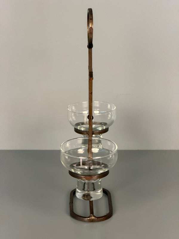 Vintage Candle Holder Pair Scandinavian Iron 1960s - Image 10