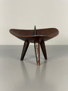 Vintage Copper Candleholder Tripod Massive Brutalist Mid Century 1960s Candle Holder
