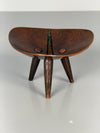 Vintage Copper Candleholder Tripod Massive Brutalist Mid Century 1960s Candle Holder - Image 2
