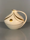 Vintage Ruscha Handle Vase Jug Ceramic Model 315 1960s Cream Gold