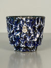 ES Keramik Vintage Planter Fat Lava 60s Blue White Ceramic - Image 2
