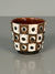 Schlossberg Ceramic Planter 1960s Brown White Mid Century