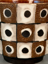 Schlossberg Ceramic Planter 1960s Brown White Mid Century - Image 6