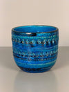 Bitossi Aldo Londi Vintage Planter 1950s Cerulean Ceramic
