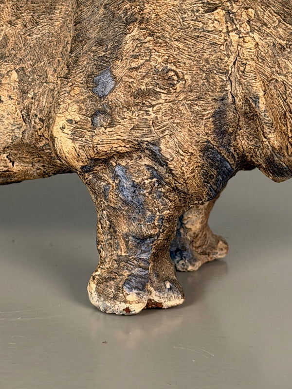 Vintage Ceramic Rhino Art Ceramic Studio Pottery Animal 1960s - Image 9