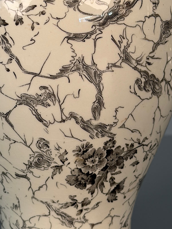 Villeroy and Boch Mettlach Vase 1950s Cream Ceramic - Image 6