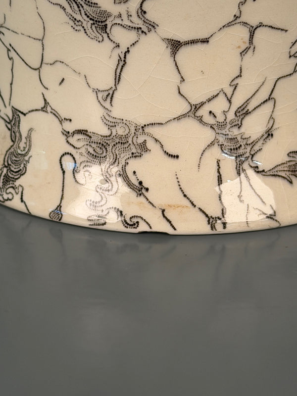 Villeroy and Boch Mettlach Vase 1950s Cream Ceramic - Image 10