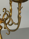 Vintage Massive Brass Candle Holder Candelabra 1960s - Image 7