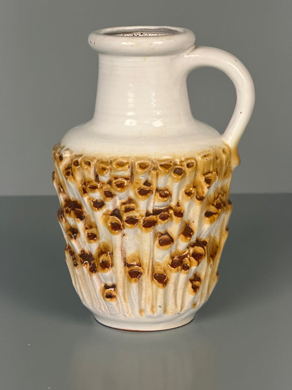 Carstens Tönnieshof Vase 7587-25 1960s White Brown Ceramic - Image 4