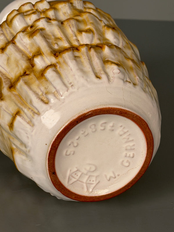 Carstens Tönnieshof Vase 7587-25 1960s White Brown Ceramic - Image 10