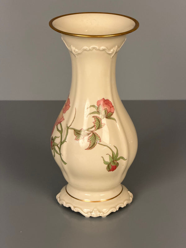Rosenthal Selb Vase Rigoletto Pompadour 1940s Cream Pink Porcelain - Image 5