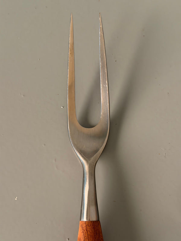 Dansk Designs Germany Vintage Carving Set Teak Wood 1960s - Image 5