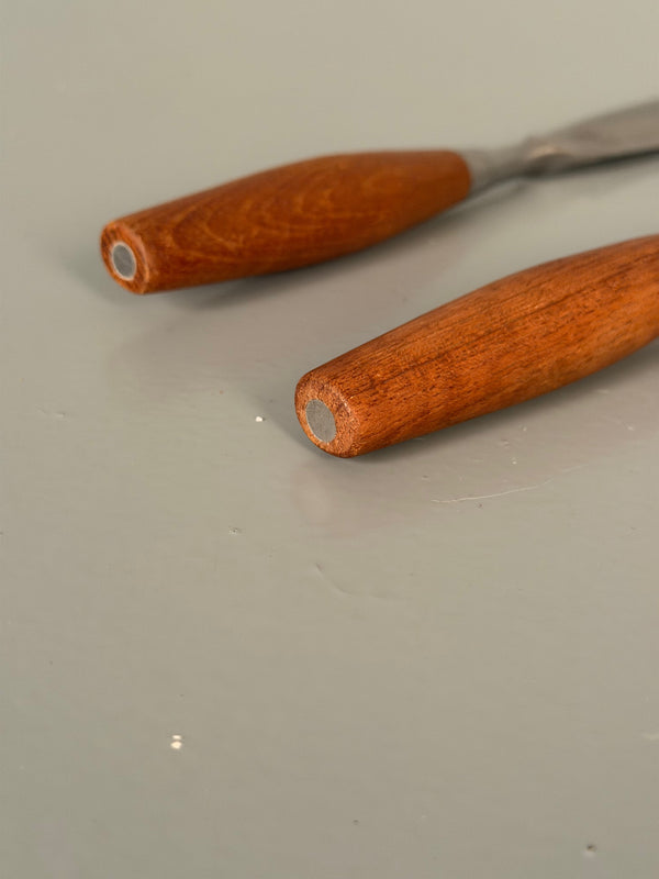 Dansk Designs Germany Vintage Carving Set Teak Wood 1960s - Image 9