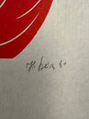 Heinz Stein Art Print Baumblüte IV 1970s Green Red Paper - Image 6