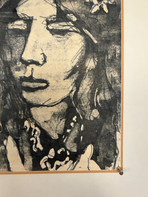Jo Pieper Drawing Original Vintage 1960s Wall Art - Image 6