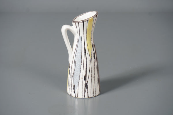 Vintage vase 50s 60s Fat Lava WGP pottery ceramic mid century handle vase