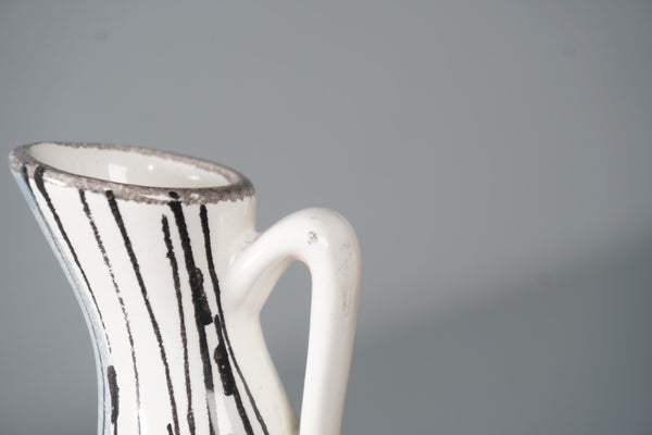 Vintage vase 50s 60s Fat Lava WGP pottery ceramic mid century handle vase