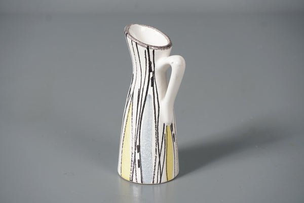 Vintage vase 50s 60s Fat Lava WGP pottery ceramic mid century handle vase