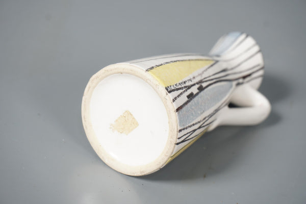 Vintage vase 50s 60s Fat Lava WGP pottery ceramic mid century handle vase