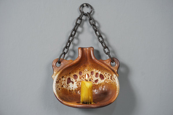 1960s 1970s Ceramic Candlestick Wall Candle Holder WGP - Photo 6