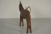 Vintage metal figure sculpture bull ox dog tin abstract 1950s - Photo 4