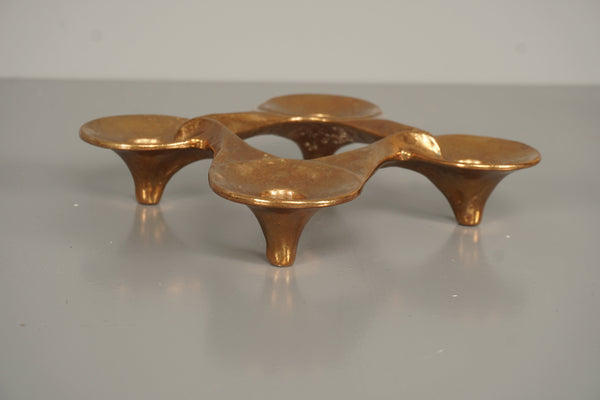 Harjes Vintage Candle Holder Bronze 60s - Image 4