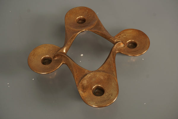 Harjes Vintage Candle Holder Bronze 60s - Image 5