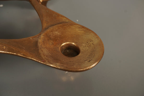 Harjes Vintage Candle Holder Bronze 60s - Image 9
