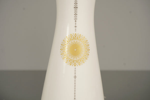 Rosenthal Vintage Studio-Line Form 2000 Porcelain Vase 1980s White Gold - Image 4