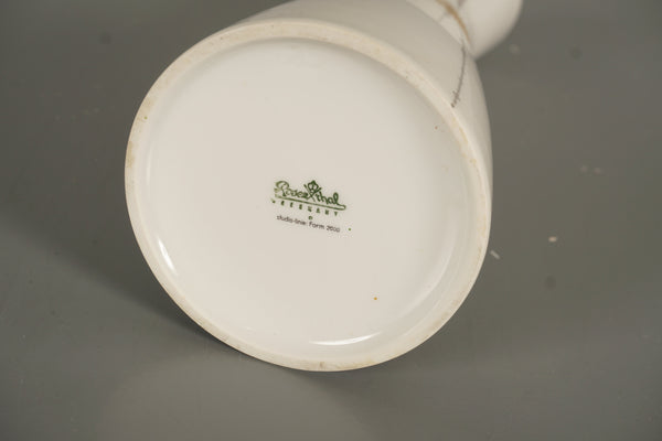 Rosenthal Vintage Studio-Line Form 2000 Porcelain Vase 1980s White Gold - Image 9