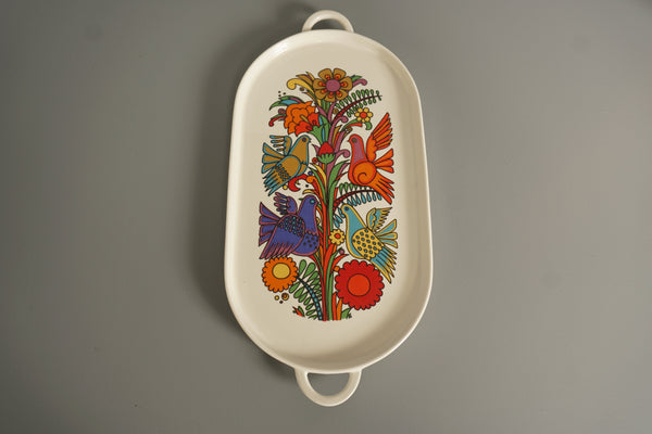 Christine Reuter for Villeroy and Boch Vintage Tray Acapulco 1960s White Porcelain - Image 5