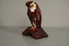 Hirschau Keramik Figurine Vintage Ceramic Owl on Book 1930s Art Deco - Image 3