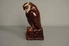 Hirschau Keramik Figurine Vintage Ceramic Owl on Book 1930s Art Deco - Image 4