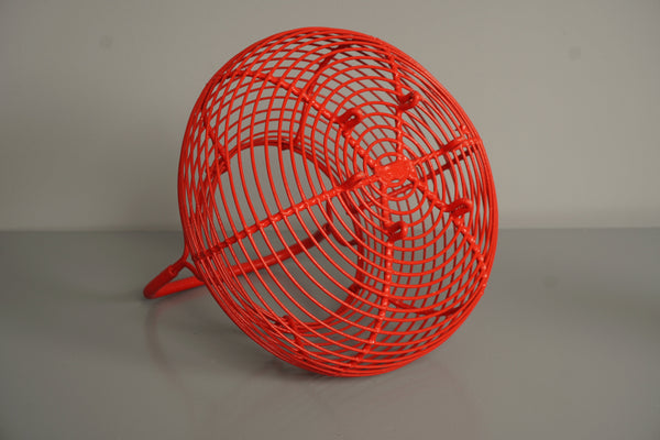 Vintage Egg Basket Wire Basket 1950s Red Metal - Image 9