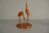 Vintage Teak Kracies Reiker Bird Figurines Sculptures 1960s Scandinavian