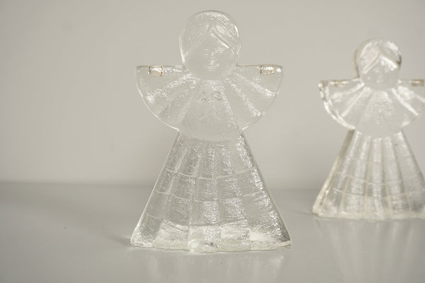 Kosta Boda Figurine Angel Glass Sculpture 1970s Clear Glass - Image 8