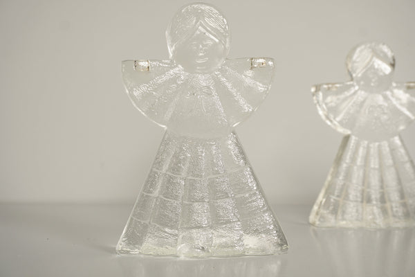 Kosta Boda Figurine Angel Glass Sculpture 1970s Clear Glass - Image 9
