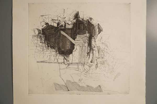 Peter Ackermann Art Print Vintage Etching 1980 Signed - Image 3