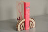 Vintage Pair Agate Geode Bookends 1970s Pink Cream Stone