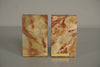 Vintage Bookend Pair Marble-Onyx Polished 1970s Beige Gold - Image 7