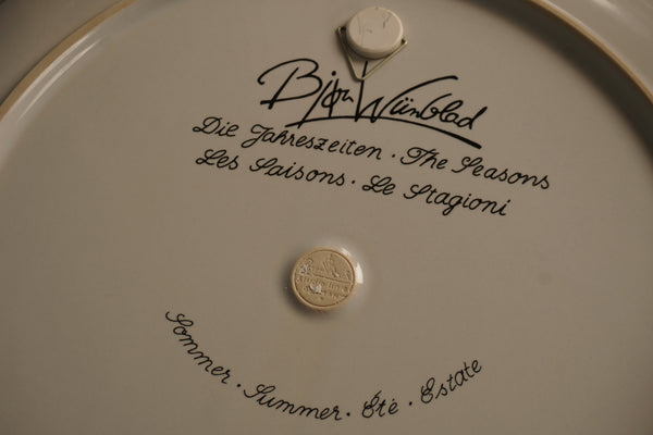 Rosenthal Studio-Linie Björn Wiinblad Decorative Plate The Seasons 1970s Black White Ceramic - Image 10