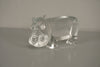 Kosta Boda Bertil Vallien Decorative Sculpture Zoo Series Hippopotamus 70s Clear Glass - Image 3