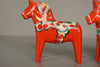 Nils Olsson Decorative Figurine 3 Dala Horses 1960s Red Wood - Image 5