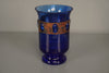 Raak Amsterdam Nanny Still Glass Copper Vase 1960s Blue - Image 2