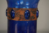 Raak Amsterdam Nanny Still Glass Copper Vase 1960s Blue - Image 4