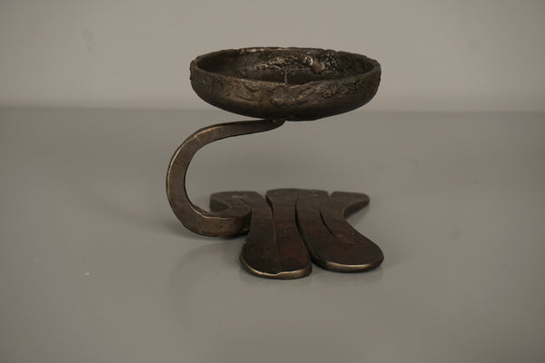 Bredohl Design Vulkanschmiede Manfred Bredohl Iron Candleholder 1960s Dark Brown - Image 3