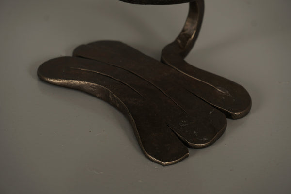 Bredohl Design Vulkanschmiede Manfred Bredohl Iron Candleholder 1960s Dark Brown - Image 6