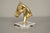 Brass Horse Bust Statue Plexiglass 1970s Gold
