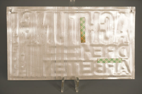 Vintage Metal Sign Achtung Dreharbeiten 1970s Blue White - Image 6